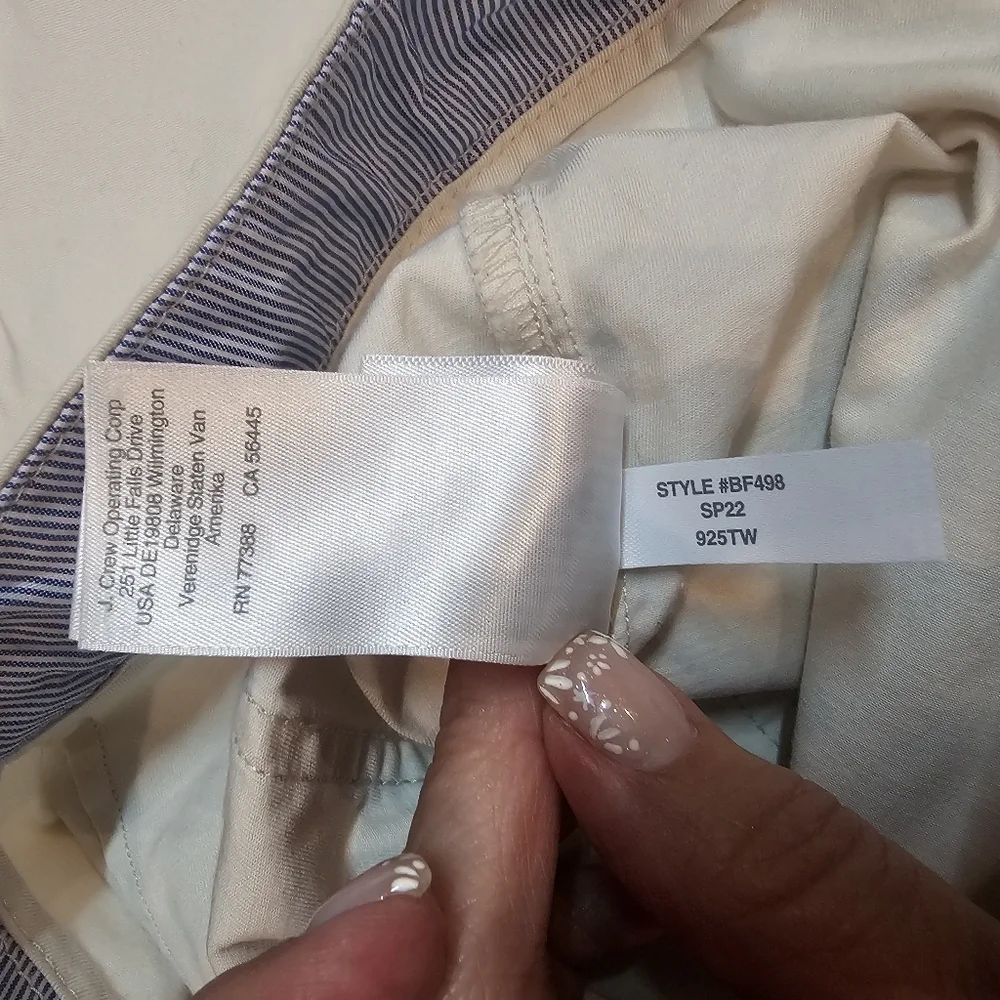 J.Crew Slim Boyfriend Chino Pants Women’s 27 Tall Khaki Beige Re-Imagined